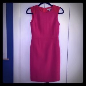 Tweed Pink and Orange Chevron Dress from Banana